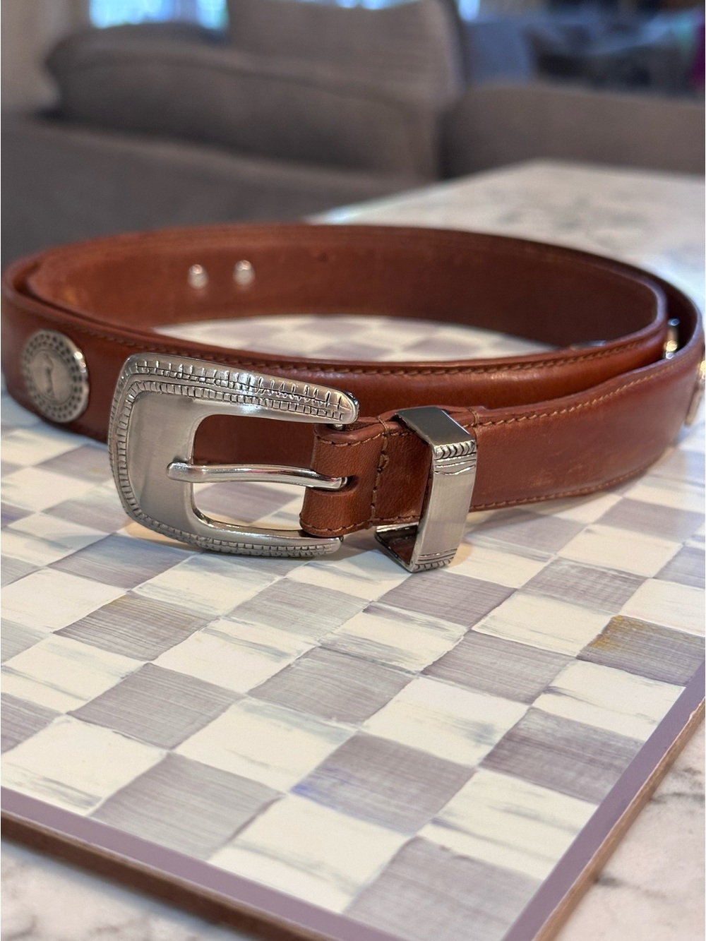 Vintage Genuine Leather PGA Belt